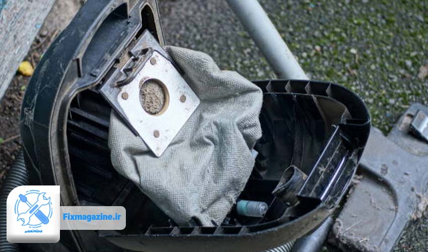 7. کیسه جاروبرقی قدیمی و فرسوده شده است