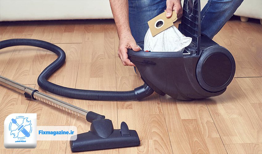 تمیز کردن منظم فیلترها و کیسه