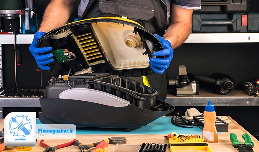 باز کردن قاب جاروبرقی