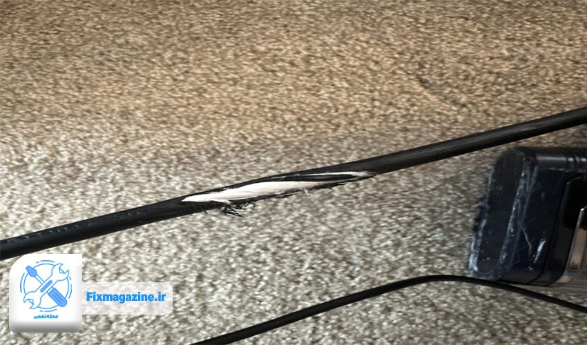 نقص در اتصالات یا سیم برق جاروبرقی