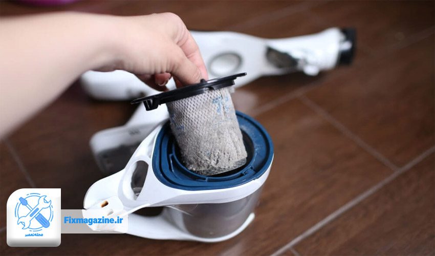 کثیفی یا خرابی فیلترهای جاروبرقی 